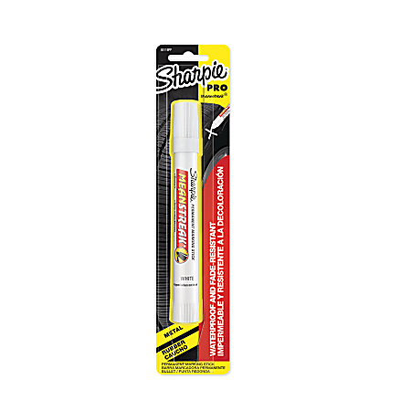 Sharpie Mean Streak Marker White Carded Packaging - Office Depot