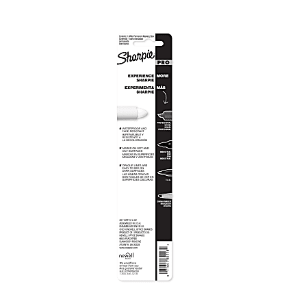 Sharpie Mean Streak Marker White 85018 Unpackaged - Office Depot