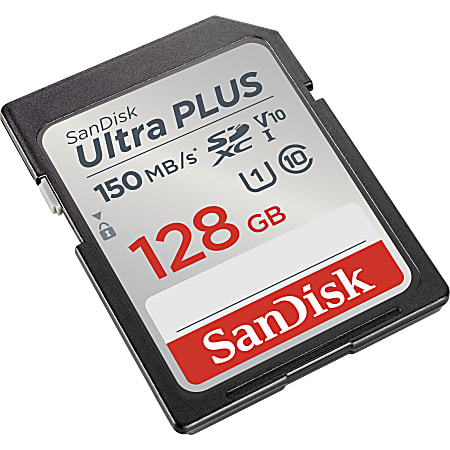 SanDisk Ultra PLUS microSD Memory Card 128GB - Office Depot
