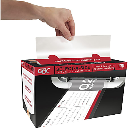 GBC Select-A-Size Thermal Lamination Film - Sheet Size Supported: 0.12