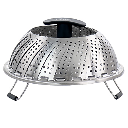 Oster Baldwyn Stainless Steel Expandable Steamer Basket, 9”, Silver