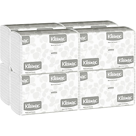 Kleenex® Multi-Fold 1-Ply Paper Towels, 150 Sheets per Bundle, 8 Bundles per Carton, 1200 Sheets Total
