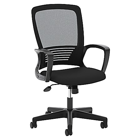 HON® Basyx Ergonomic Mesh High Back Chair, Black