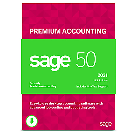 Sage 50 Premium Accounting 2021 U.S. 2-User (Windows)