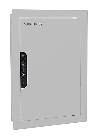 Sanctuary In-Wall Vault With Electronic Lock, 0.49 Cu. Ft. Capacity, Matte White