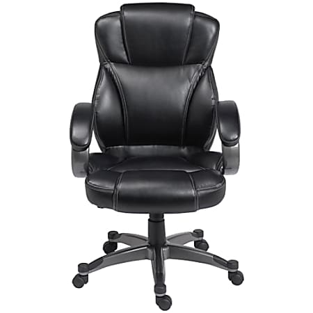激安特価 Z Line Designs Bonded Leather Executive Chair Black - Office テーブル・チェア・ハンモック
