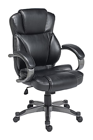 Z-Line Designs Bonded Leather Executive Chair, Black