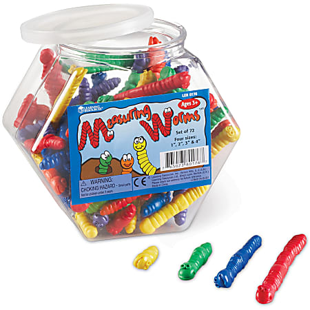 Learning Resources Measuring Worms Math Manipulatives for Grades Pre-K and Up 