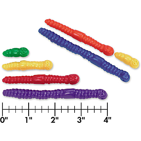 Learning Resources Math Manipulatives Measuring Worms Set Of 72 ...