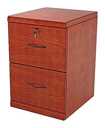 Z-Line Designs Letter-/Legal-Size Vertical File Cabinet, 2-Drawer, 28 1/4"H x 18 5/8"W x 16 3/8"D, Cherry