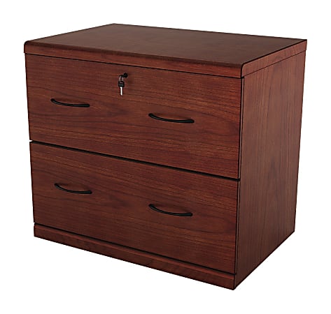 Z-Line Designs 29"W x 16-3/8"D Lateral 2-Drawer File Cabinet, Cherry