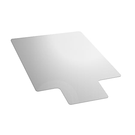 Mammoth Office Products APET Lipped Office Chair Mat For Hard Floors, 36” x 48”, Clear