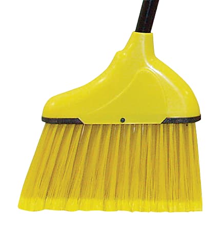 Wilen Complete Angle Broom, Small, 48" Handle, Black/Yellow, Case Of 12