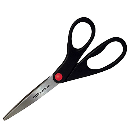 Office Depot® Brand Scissors, 8" Straight, Black