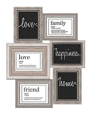 PTM Images Photo Frame, You And Me, 17 7/8"H x 1/4"W x 28 7/8"D, Black/White