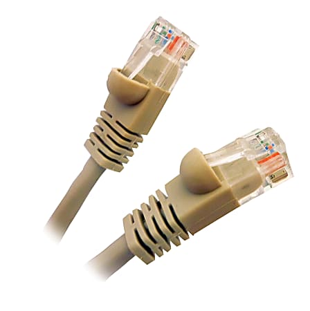 Professional Cable Gray Category 6, 500 Mhz UTP Cable - 14 ft Category 6 Network Cable for Network Device - First End: 1 x RJ-45 Male Network - Second End: 1 x RJ-45 Male Network - Patch Cable - Gray
