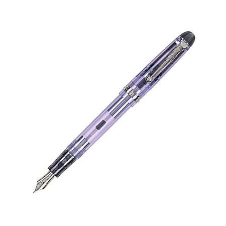 Pilot® Custom 74 Fountain Pen, 14K Gold Medium Nib Point, Violet Barrel, Black Ink