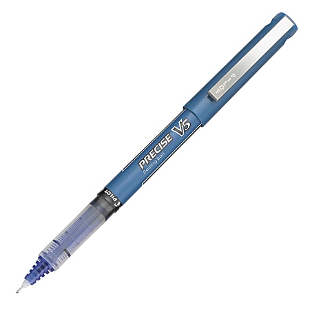 Pilot Precise V5 Liquid Ink Rollerball Pens Extra Fine Point 0.5 mm Blue  Barrel Blue Ink Pack Of 12 Pens - Office Depot