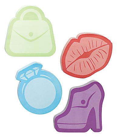 Post-it® Super Sticky Die-Cut Notes, 3' X 3", Fancy Lady, Assorted, 50 Sheets Per Pad, Pack Of 2 Pads