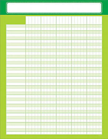 Color Your Classroom Chart, Incentive, 17" x 22", Green, Grades Pre-K - 6