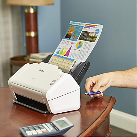 Brother Color Duplex Document Scanner ADS 2200 - Office Depot