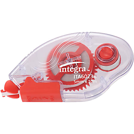 Integra Dispensing Correction Tape - Holds Total 1 Tape(s) - White - 6 / Pack Integra Dispensing Correction Tape - Holds Total 1 Tape(s) - White - 6 / Pack