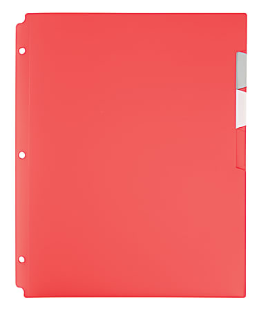 Office Depot® Brand 4-Pocket Binder Folder, 8 1/2" x 11", 65-Sheet Capacity, Pink