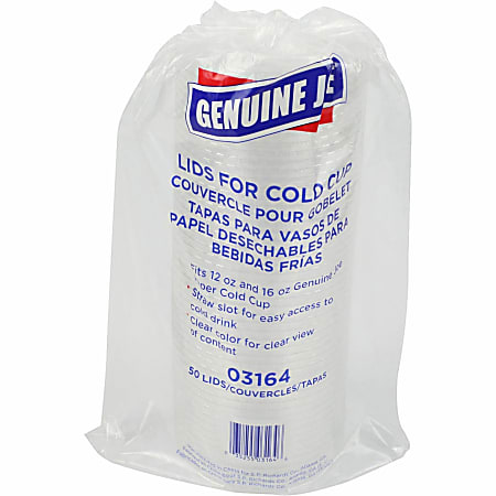 Genuine Joe Paper Cup Lids - Paper - Clear - 50 / Pack