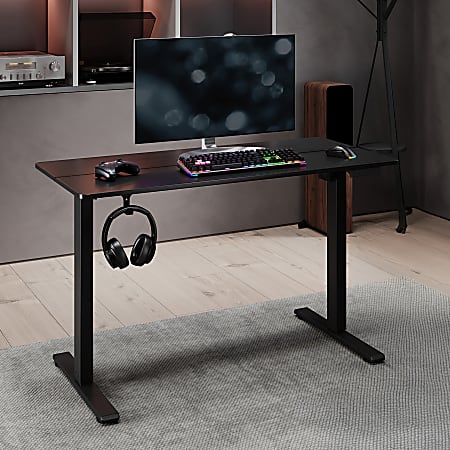 Realspace® 48”W Essential Electric Height Adjustable Standing Desk, Black