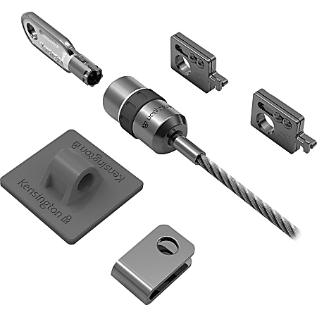 Kensington Desktop/Peripherals Locking Kit - Silver - Carbon Steel - 8 ...