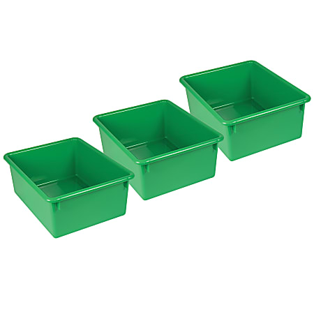 Romanoff Stowaway Letter Boxes, 5-1/4”H x 10-1/2”W x 13-1/4”D, Green, Pack Of 3 Boxes