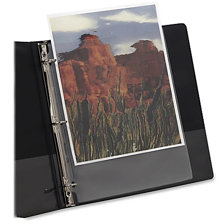 Oxford Top Load Vinyl Sheet Protectors - 1.8" Height x 2.6" Width x 6.6" Length - For Letter 8 1/2" x 11" Sheet - 3 x Holes - Ring Binder - Clear - Vinyl - 50 / Box