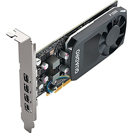 PNY NVIDIA Quadro P1000 Graphic Card - 4 GB GDDR5 - Low-profile - 128 bit Bus Width - PCI Express 3.0 x16 - DisplayPort