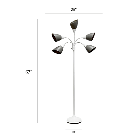 5 head floor lamp target cheap