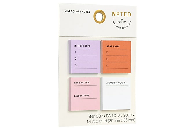 Post-it® Mini Notes NTD6-MINI-2, 1.4 in x 1.4 in (35 mm x 35 mm) > Notes &  Note Dispensers > Industrial General Store