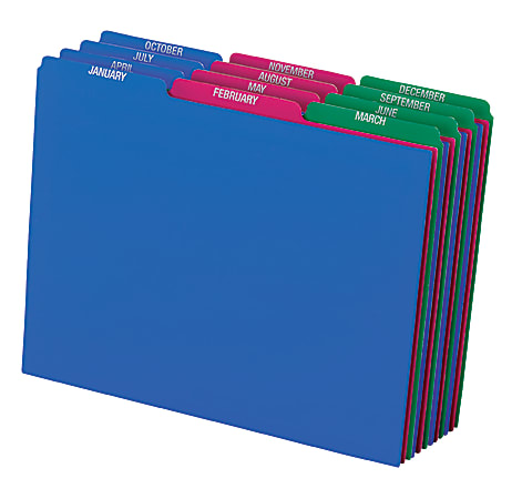 Pendaflex Poly File Guide Sets - Printed Tab(s)