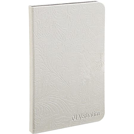 Verbatim Folio Case with LED Light for Kindle - Pearl White - Folio - Pearl White