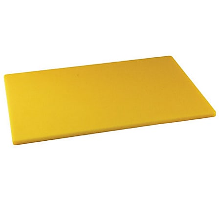 Winco Polyethylene Cutting Board 12 H x 12 W x 18 D Yellow - Office Depot