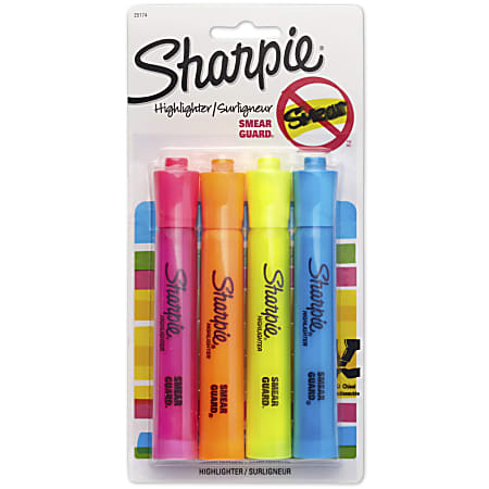 Sharpie Gel Stick Highlighter, Bullet Tip, Assorted, 5/Pack (1803277)