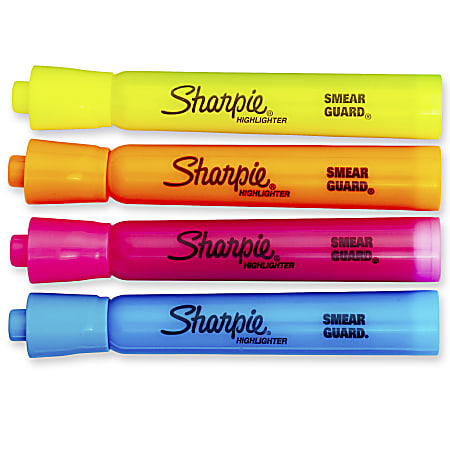 Sharpie Accent Highlighters Assorted Colors Pack Of 4 - Office Depot