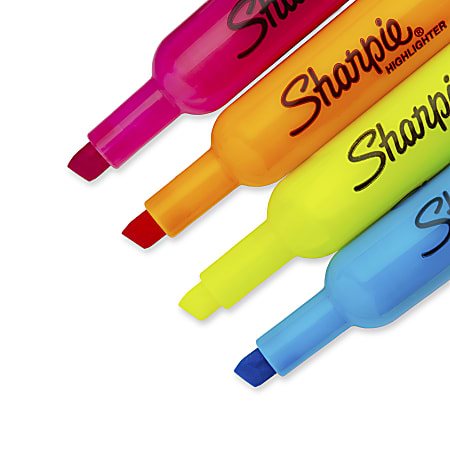Sharpie Accent Highlighters Assorted Colors Pack of 4 for sale online 
