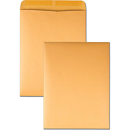 Quality Park®  10" x 10" Catalog Envelopes, Gummed Seal, Brown, Box Of 250