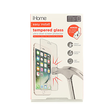iHome Tempered Glass Screen Protector For Apple iPhone 6 Plus7
