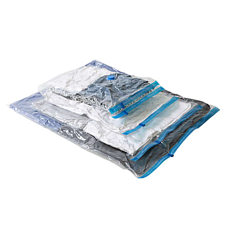 Honey Can Do Vacuum Storage Bags 31 12 x 18 Clear Pack Of 25 Bags Office Depot