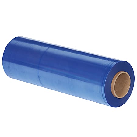 Office Depot® Brand VCI Stretch Film Roll, Hand Stretch, 18" x 1,500', Blue, Case Of 4