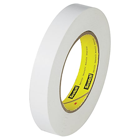 3M™ 256 Flatback Tape, 3" Core, 0.75" x 60 Yd., White, Case Of 12