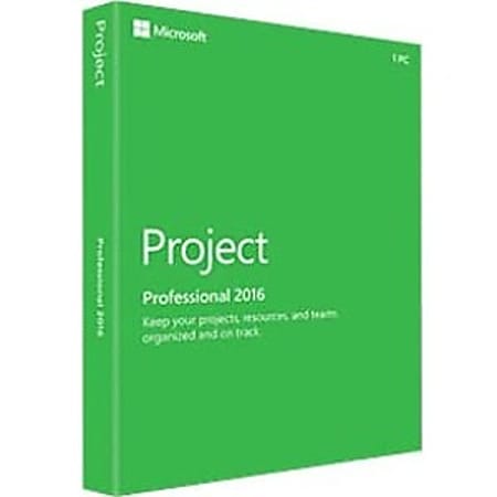 Microsoft Project Professional 2016 - Box pack - 1 PC - medialess - Win - English