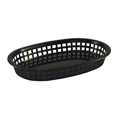Tablecraft Oval Plastic Chicago Platter Baskets, 1-1/2&quot;H x