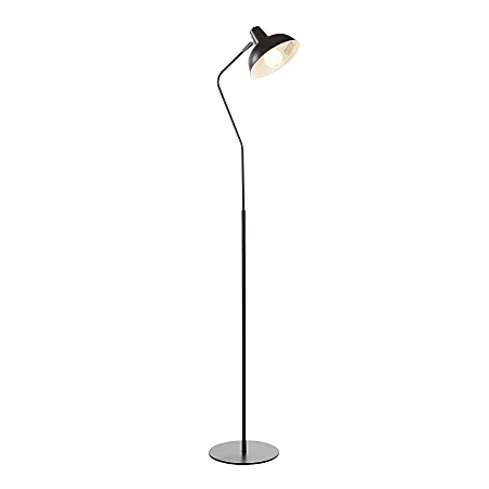 LumiSource Darby Floor Lamp, 59"H, Black