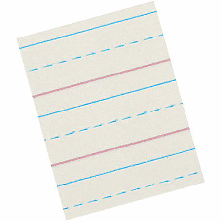 Pacon Newsprint Handwriting Paper Picture Story 8 12 x 11 White Grade 2 500  Sheets Per Pack Set Of 5 Packs - Office Depot